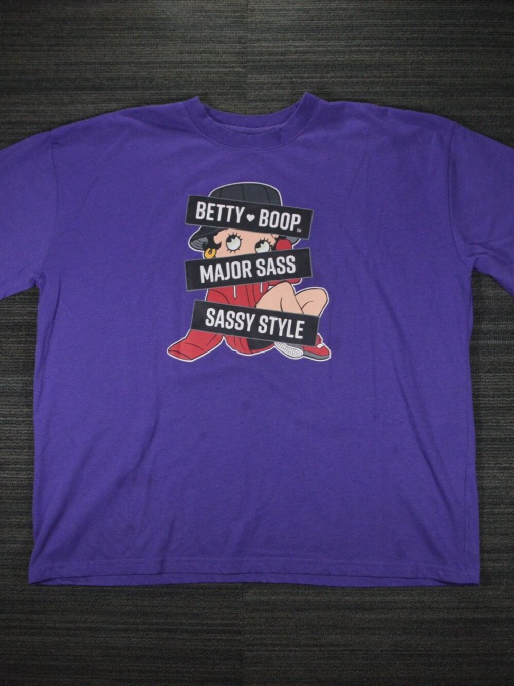 Strange Heaven x Betty Boop Purple Graphic Tee 3L
